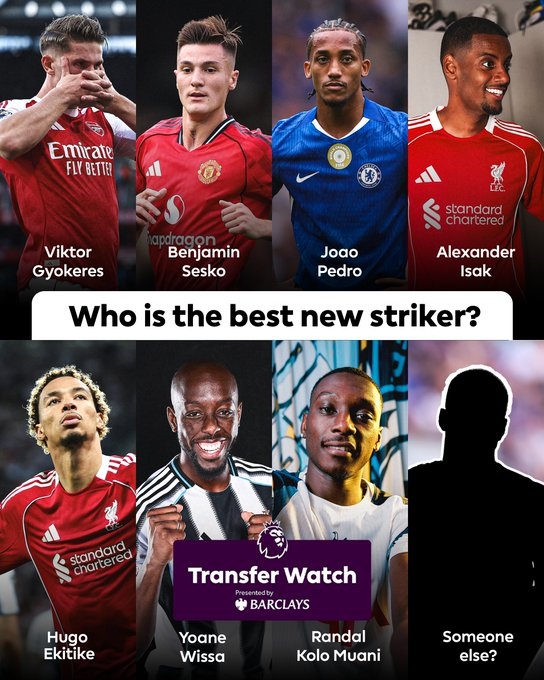 英超七大新援前锋实力解析：伊萨克、约克雷斯与佩德罗领衔争锋